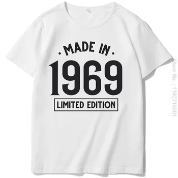 Родился в 1969 году, подарочная мужская футболка, летние Дышащие футболки с графическим принтом, Летняя уличная одежда Harajuku, Футболки, Топы, мужская одежда