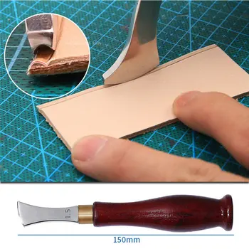 Веерообразный Нож для обрезки кожи DIY Ремень Рюкзак Брелок Подушка сиденья Пресс-паз Формовочный инструмент Инструмент для изготовления изделий из кожи