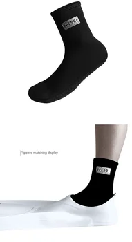 3 мм Утолщенные пляжные носки для дайвинга Дайверы нарезают на колготки с шипами, плавающие носки, 3 мм Носки для дайвинга