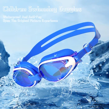 JSJM Новые детские очки для плавания с защитой от запотевания и ультрафиолета, Силиконовые Регулируемые Профессиональные очки для плавания Унисекс