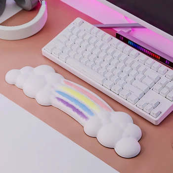 Клавиатура в форме облака, защита запястья, Эргономичная подставка для запястья с памятью, удобное обезболивающее для компьютера ПК