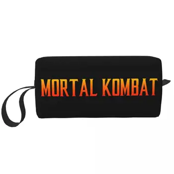Дорожная сумка для туалетных принадлежностей с логотипом Mortal Kombat Kawaii Sub Zero Scorpion Game Makeup Косметический органайзер для хранения косметики Dopp Kit Case