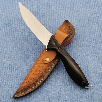 Нож Sharp D2 Steel Full Tang Нож С Фиксированным Лезвием Портативные Охотничьи Ножи Для Выживания Кемпинг Барбекю Мясорубка Открытый EDC Инструмент