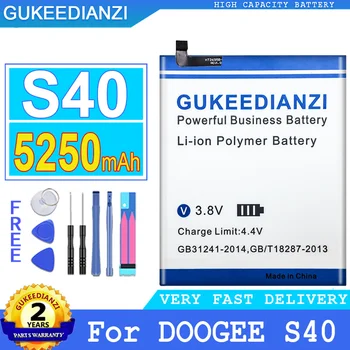 Сменный аккумулятор GUKEEDIANZI емкостью 5250 мАч для DOOGEE S40 Big Power Bateria