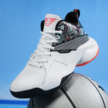 Мужская баскетбольная обувь, спортивная обувь для уличного баскетбола, высококачественная спортивная обувь для мальчиков, размер 36-46