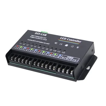 Автономный программируемый контроллер DIY 12-полосный программируемый USB-контроллер DIY LED RGB для модуля 3528 5050 Strip