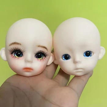 Модный макияж своими руками 1/6 Голова куклы Bjd ручной работы 30 см Аксессуары для головы кукол Детские игрушки Подарок для девочек