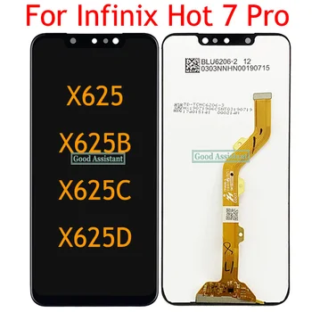 Для Infinix X625 ЖК-дисплей Сенсорный экран Дигитайзер Infinix Hot 7 Pro X625B X625C ЖК-экран в сборе