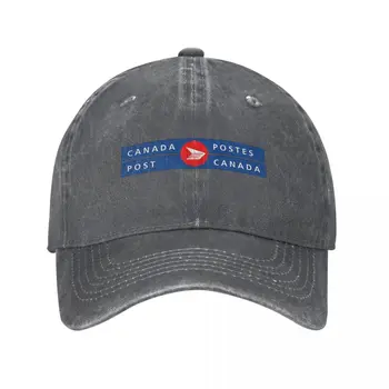 Бейсболки с логотипом Canada Post на двух языках Модные выстиранные джинсовые шляпы Регулируемая кепка Спортивная Бейсбольная Ковбойская шляпа для унисекс