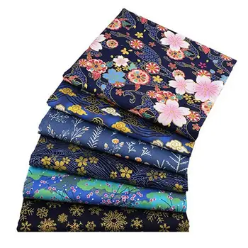 Японская ткань 6 штук Оберточная ткань Хлопчатобумажная лоскутная ткань Связки лоскутной швейной ткани Для защиты лица Изготовление