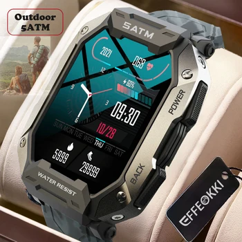 C20 Военные Смарт-часы Мужские Ультра Армейские Наружные Сажа IP68 5ATM Водонепроницаемые Пульсометр Кислород В Крови Satm Smartwatch 2023