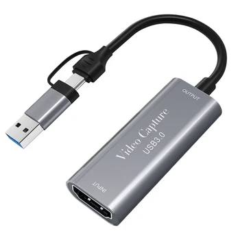 Видеоплата USB Type C 4K 60hz Игровая видеокарта 1080P для прямой трансляции
