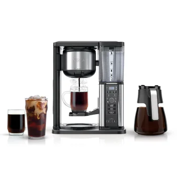 Система для приготовления горячего кофе Ninja со льдом, разовой подачи или капельного приготовления, Стеклянный графин на 10 чашек, СМ300