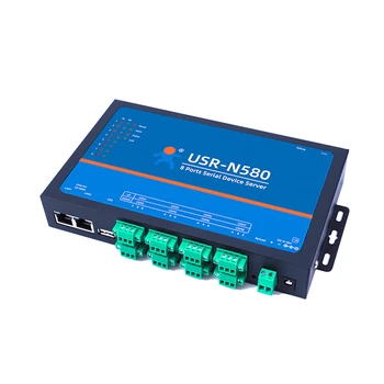 USR-N580 8-канальный последовательный Ethernet-конвертер портов RS485 с поддержкой Modbus RTU в TCP CE FCC RoSH