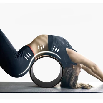 Круг для йоги, растяжка, Укрепляющий Массаж, Прочное устройство для растягивания спины, Растяжка для спины, Колесо для йоги для тренировки