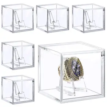 Акриловая витрина, Акриловая витрина для турнира, кольца для чемпионата, держатель коробки для бейсбольных колец для софтбола
