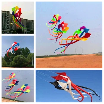 бесплатная доставка высококачественный 6-метровый радужный воздушный змей, летающий большими воздушными змеями, катушка для кайтинга для взрослых, уличные игрушки для кайтсерфинга, Энергия ветра, кевлар
