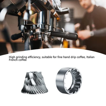 Диск для кофемолки, набор стержней диска для помола кофе Улучшенная режущая способность, высокая эффективность для магазина чая с молоком, легко заменяемый