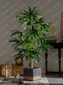Бамбуковая Пальма, Пальмовое дерево, Подсолнечник, Искусственное дерево В помещении, Бионический Зеленый горшок для растений, Ландшафтное украшение