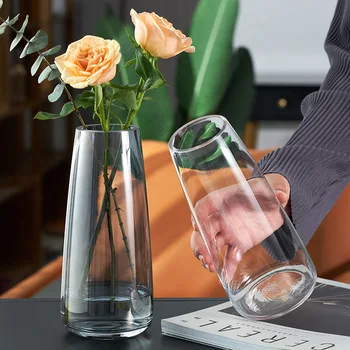 стеклянная ваза из 1 шт., Гидропонная Цветочная композиция, Маленькая ваза, настольные украшения для выращивания воды в гостиной, Украшение дома