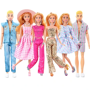 NK Новая розовая юбка для куклы Барби, вечернее платье, одежда из фильма для куклы 1/6 Кен, аксессуары для вечеринки, домашняя игрушка для ролевых игр JJ