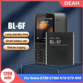 1-5 Шт. Новый BL-6F BL 6F BL6F 3,7 В Сменный Аккумулятор Телефона Для Nokia 6788 N78 N79 N95-8GB 6788I Перезаряжаемые Литиевые батареи