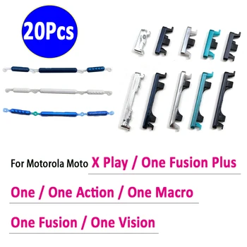 20шт, Оригинальная новинка для Motorola Moto One Action Vision Fusion Plus Macro X Play, замена боковых клавиш, кнопок питания и регулировки громкости.