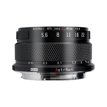 Объектив AstrHori 40mm F5.6 MF с фиксированным фокусным расстоянием Fuji GFX для пейзажной портретной съемки архитектуры, подметания улиц