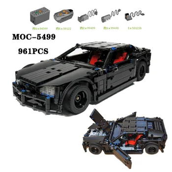 Классический MOC-5499 Супер Спортивный Автомобиль Высокой сложности Сборки Строительных Блоков 961 шт. Игрушка для Взрослых и Детей Подарок На День Рождения
