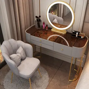 Многофункциональный домашний Минималистичный стол Со спальным шкафом, Современное зеркало для хранения туалетных принадлежностей, столик для макияжа, Бытовая мебель