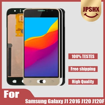 Оригинальный AMOLED Для Samsung Galaxy J120 J1 2016 SM-J120M/DS J120H J120F ЖК-дисплей С Сенсорным Экраном и Цифровым Преобразователем в сборе