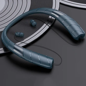 Наушники 2-в-1, динамик на шее, наушники-вкладыши емкостью 500 мАч, динамик с микрофоном, совместимый с Bluetooth, для езды на велосипеде на открытом воздухе