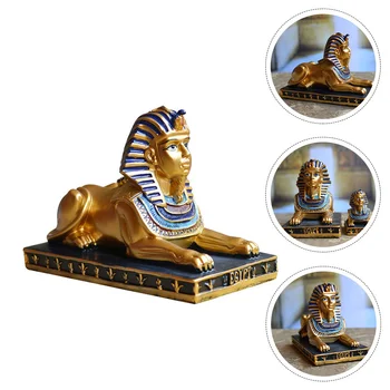 Статуя египетского фараона из смолы, Легкие украшения для дома, Статуя Сфинкса, Скульптура, Кукольный Кукольный Декор из смолы, Фигурка для аквариума,