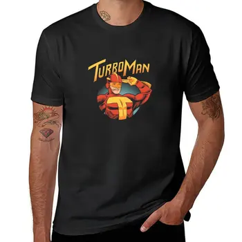 Новая футболка Turboman, футболки для любителей спорта, милая одежда, футболки для тяжеловесов, футболка для мужчин