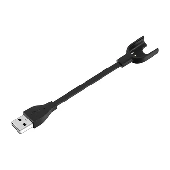Зарядное устройство для смарт-браслета, заменяющее TPE, легкая зарядная линия, простые в использовании аксессуары, быстрый переходник USB Black для Mi Band 3