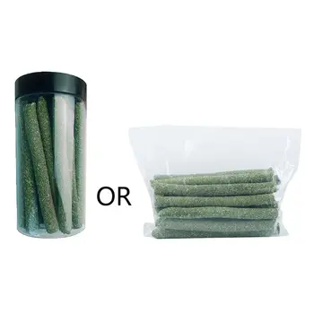 Травяные жевательные палочки 20 шт. для жевания сена, принадлежности для тренировки пищеварения J60C