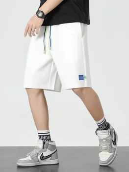 Летние мужские спортивные шорты, бриджи, уличная одежда большого размера, мужские хлопковые повседневные футболки 8XL