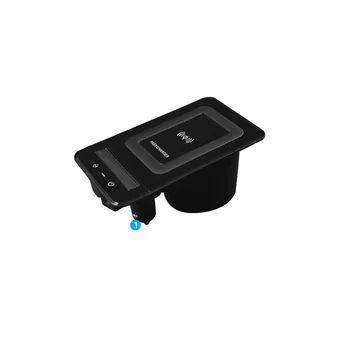 Для A6/7 2019-2022 Автомобильный кронштейн для USB-консоли Беспроводное зарядное устройство