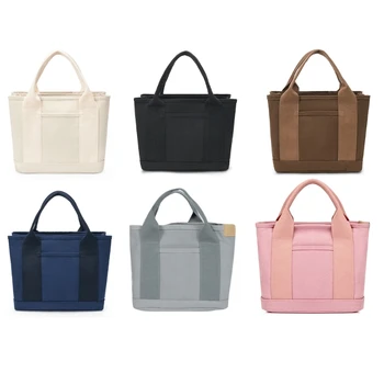 Женская сумка, сумка большой емкости, экономичная сумка-тоут, женская холщовая сумка, сумка для ланча E74B