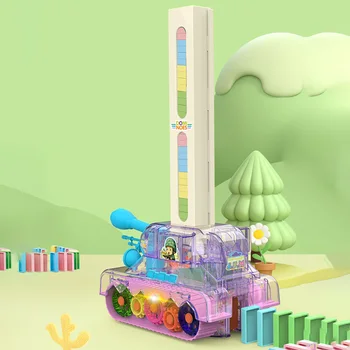 Набор конструкторов Creative Tank Размещает Домино, игрушки для автоматического ралли, игрушки для раннего развития, конструкторы, игрушки для мальчиков и детей
