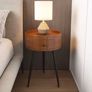 Ультра-узкий Маленький прикроватный столик Современный и простой, в скандинавском стиле, легкий Роскошный Маленький Семейный диван-столик, круглый журнальный столик для проживания в отеле