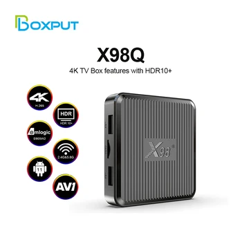 BOXPUT X98Q Smart TV Box Android 11 S905W2 Двойной Wifi 4K HDR10 AV1 Медиаплеер Youtube телеприставка Android 11,0