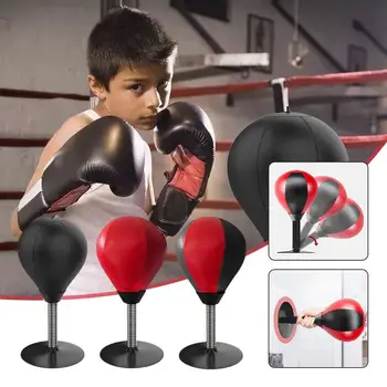 Настольный Боксерский мяч с присоской, настольный Боксерский мяч для детей, Тренирующийся для снятия стресса, для взрослых, Боксерский мяч для упражнений L7D6