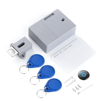 Интеллектуальный датчик RFID скрытой безопасности DIY, цифровой замок для шкафа/Электронные замки для ящиков, Невидимый сенсорный замок для мебели для гардероба