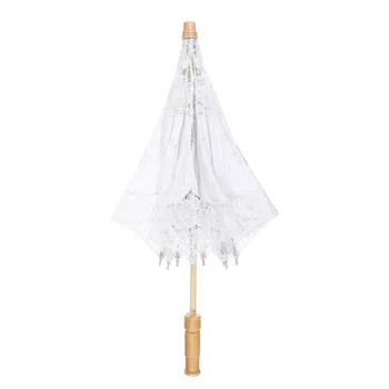 Подарочный зонтик, Вышитый кружевами Зонтик, Декоративные свадебные украшения в пасторальной манере