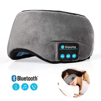 Беспроводные наушники для сна, Bluetooth-совместимая маска для глаз для сна с микрофоном, музыкальная маска для сна в путешествии 1 покупатель