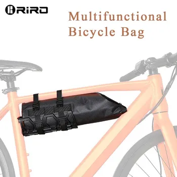 Велосипедная сумка с рамой и передней трубкой большой емкости RIRO, клетка для бутылок, Велосипедное снаряжение, Портативная водонепроницаемая Многофункциональная Велосипедная сумка