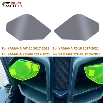 MT10 FZ10 Защитная крышка фары мотоцикла экран объектива для YAMAHA MT-10 FZ-10 MT FZ 10 YZF-R1 YZF-R6 YZF R1 R6 2017-2021