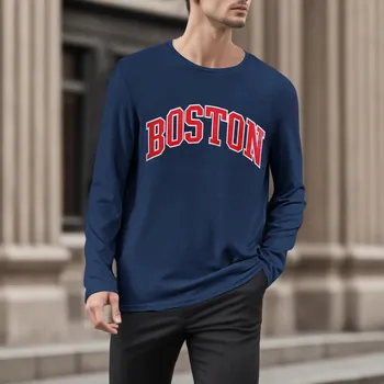 Мужская осенне-зимняя мода и досуг, 3D Цифровая забавная футболка с надписью, футболки с длинным рукавом, Все-