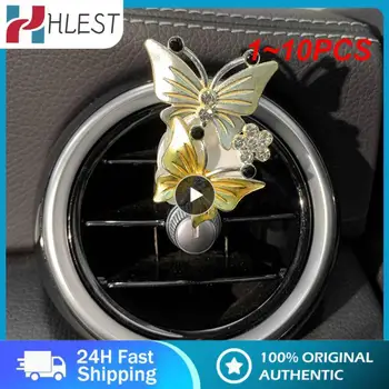 1 ~ 10ШТ Освежитель воздуха Butterfly Car-styling Автомобильные духи С натуральным запахом Кондиционер Butterfly Diamond Aromatherapy Clip